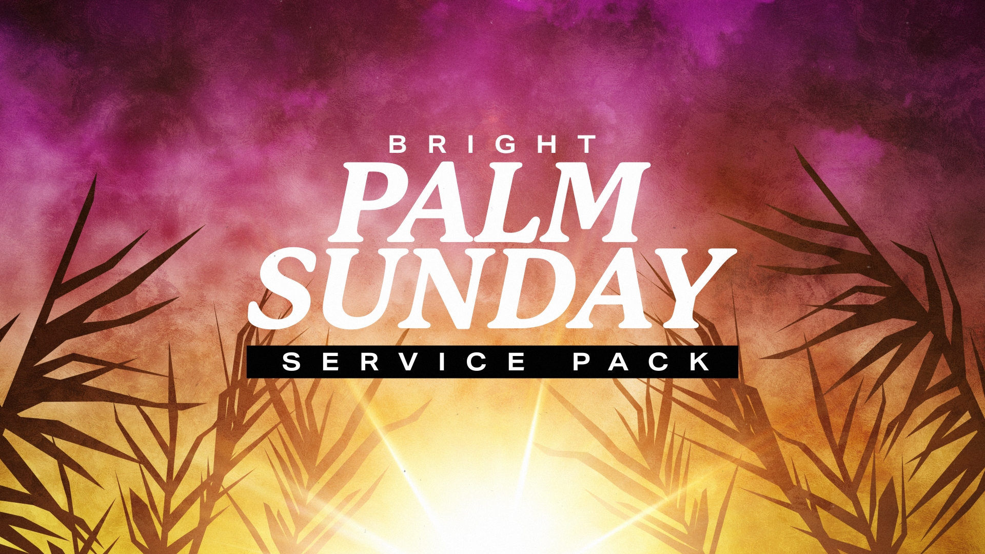 Bright Palm Sunday Service Pack
