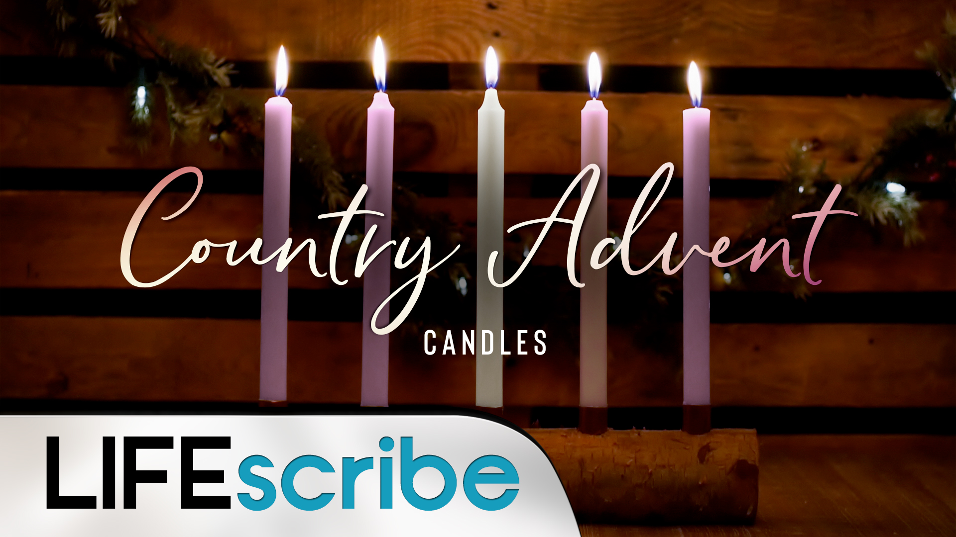 Country Advent Candles Collection