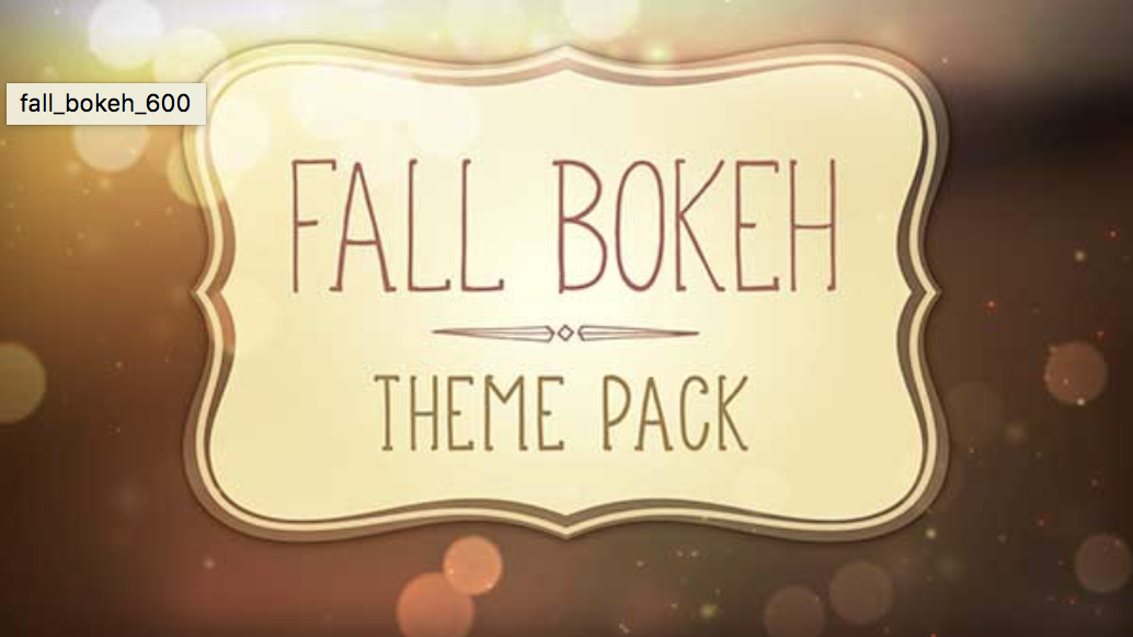 Fall Bokeh Theme Pack