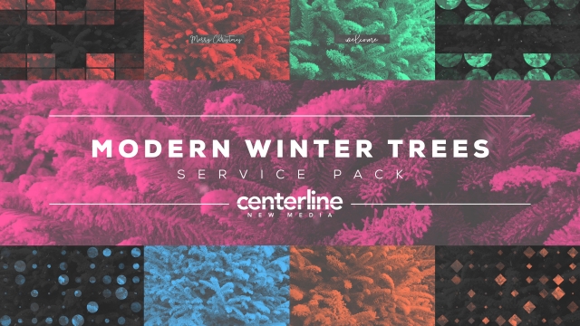 Modern Winter Trees Service Pack