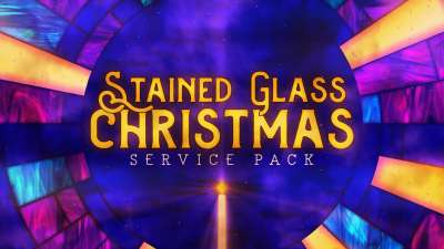 Stained Glass Christmas Service Pack