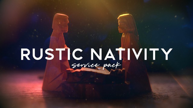 Rustic Nativity Service Pack