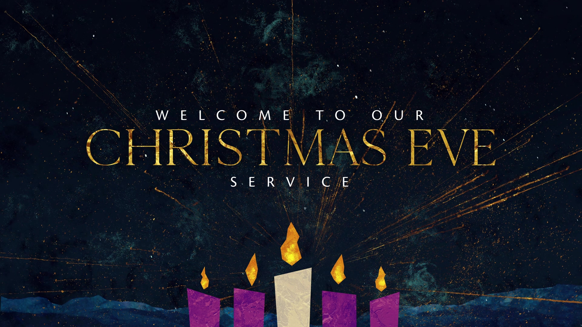 Silent Night Advent Christmas Eve | Motion Video Background
