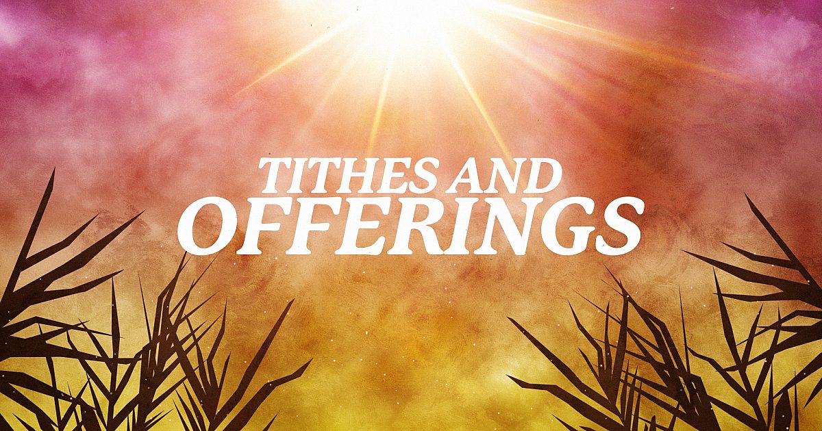 Bright Palm Sunday Tithes and Offerings | Motion Video Background