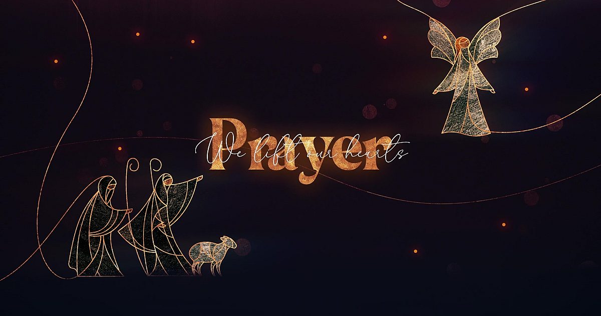 Christmas Figures Prayer | Motion Video Background