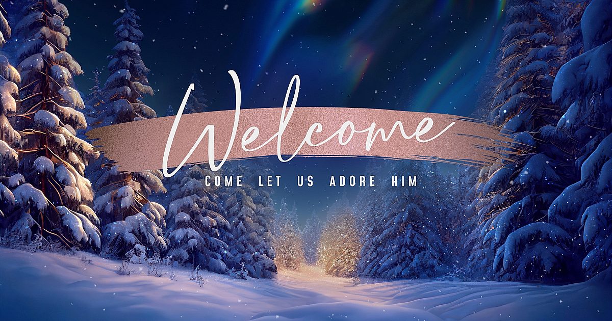 Christmas Snow Christmas Welcome | Motion Video Background