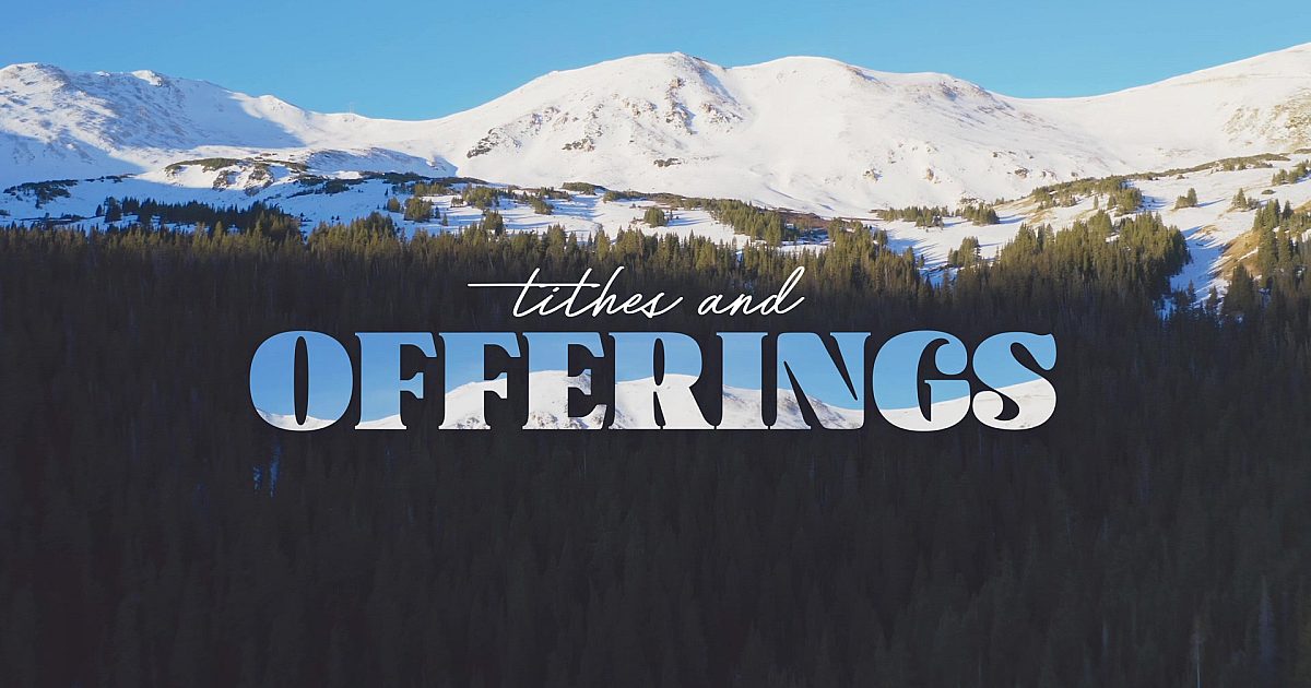 Mountain Snow Tithes And Offerings | Motion Video Background