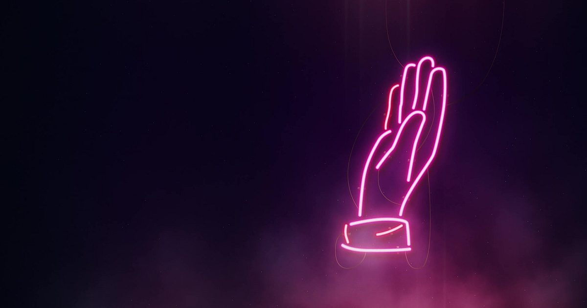 Neon Prayer Uplift | Motion Video Background