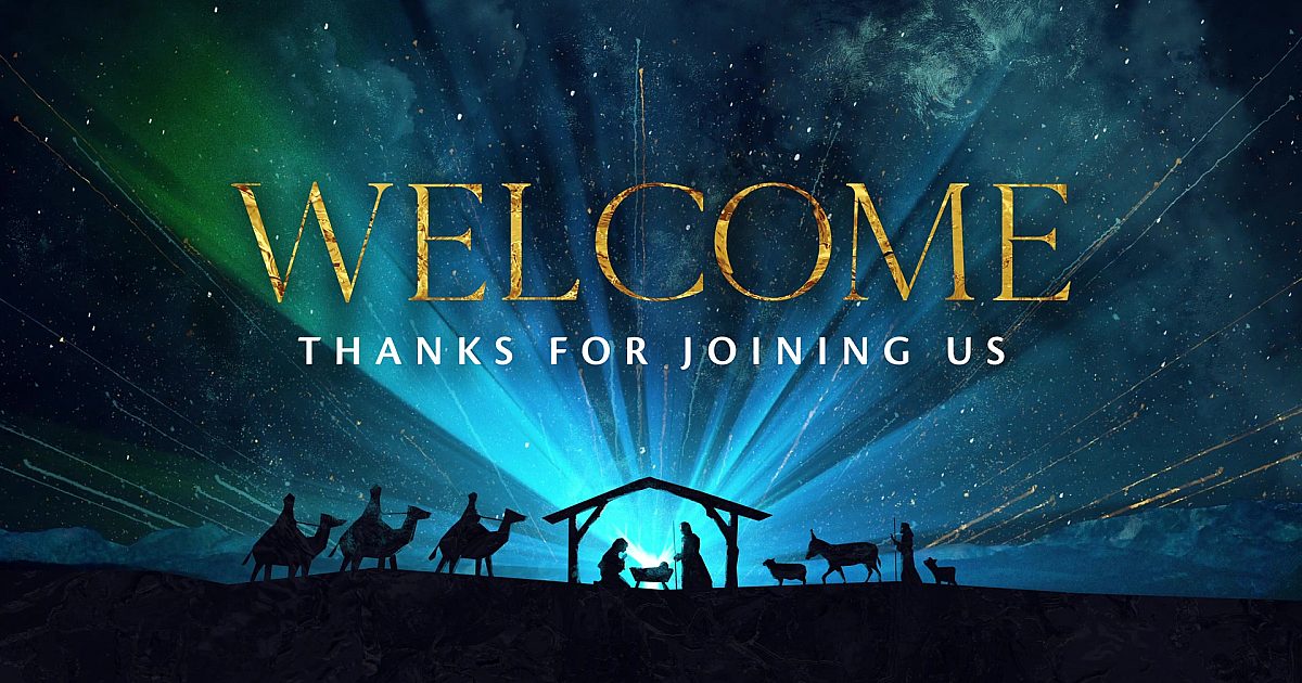 Silent Night Nativity Welcome | Motion Video Background