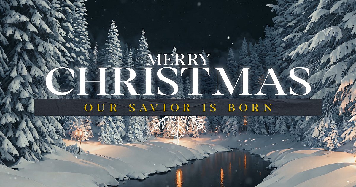 Winterscape Merry Christmas | Motion Video Background