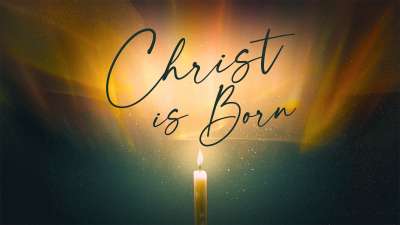 Advent Light Christ is Born Still