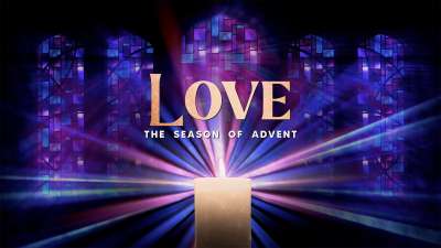 Advent Stained Glass Love