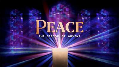 Advent Stained Glass Peace