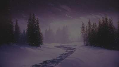 Another Winter Journey Purple Night Alt