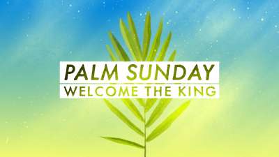 Beautiful Dust Palm Sunday Title