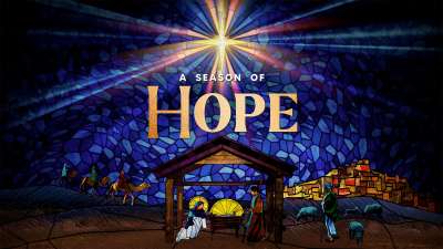 Christmas Stained Glass Hope