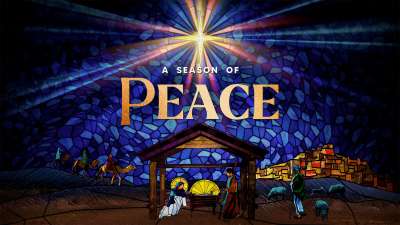 Christmas Stained Glass Peace