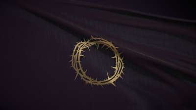 Easter Upside Down: Crown Of Thorns Flag