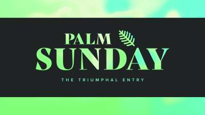 Easter Foil Palm Sunday