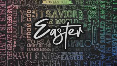 Handwritten Easter Title