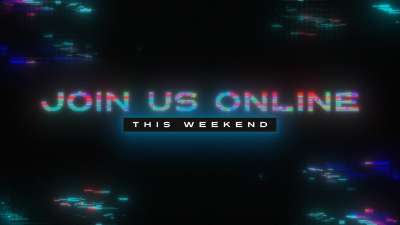 LED Glitch Join Us Online This Weekend