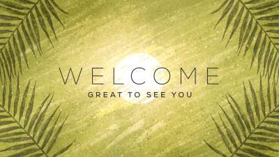 Painted Palm Sunday Welcome 02