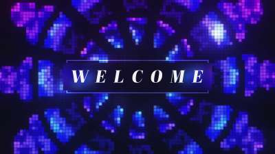 Pixel Glass Welcome