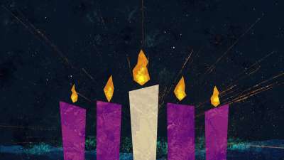 Silent Night Advent Candles 01