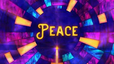 Stained Glass Christmas Advent Peace