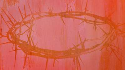 Witness His Resurrection: Painted Crown Of Thorns