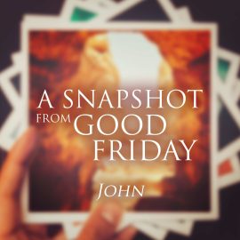 A Snapshot from Good Friday - John