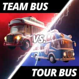 Team Bus vs. Tour Bus