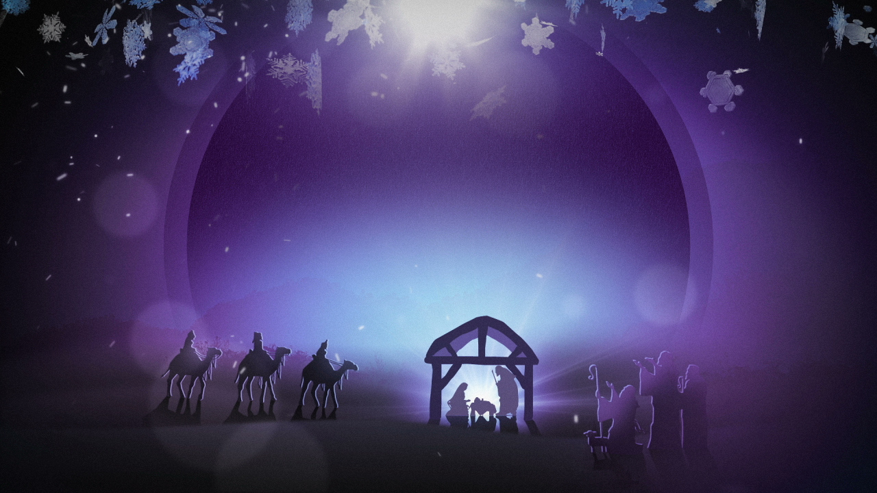 christmas worship backgrounds manger