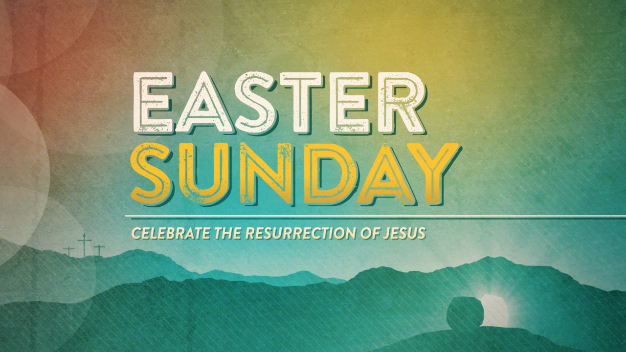 Colorful Easter Sunday Title 01 | Motion Video Background