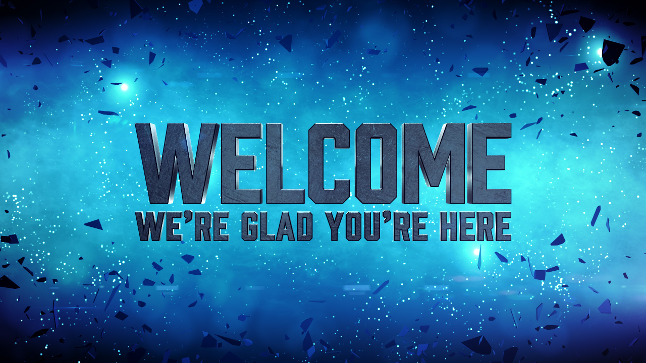 Galaxy Glass Welcome Motion Background | The Skit Guys