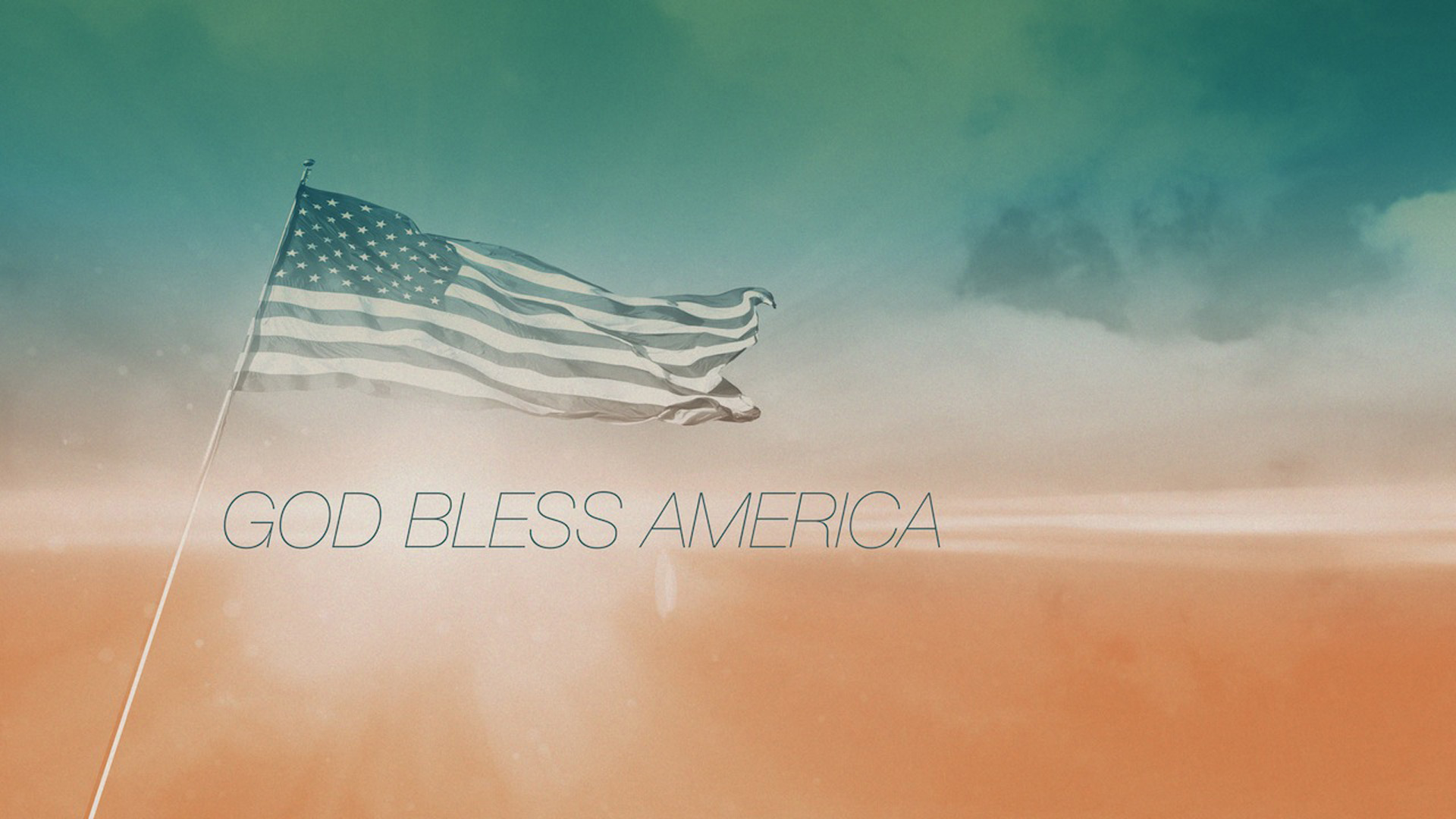 Flag God Bless America | Motion Video Background