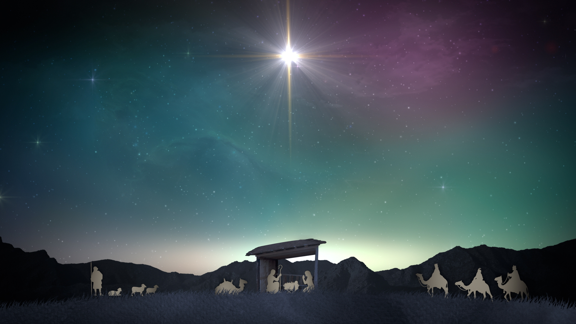 Christmas Nativity Powerpoint Backgrounds