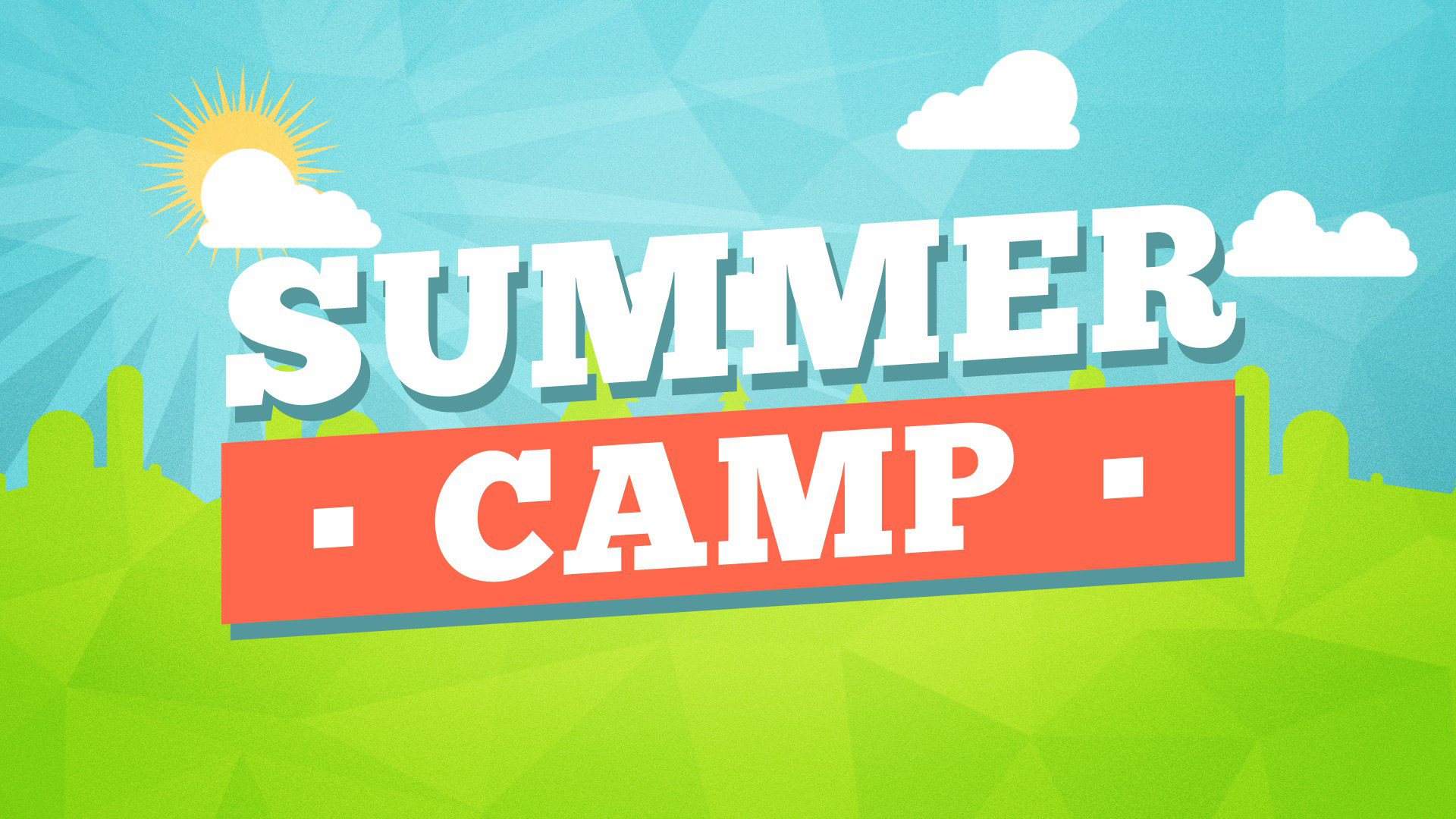 VBS Summer Camp Camp Title Motion Video Background