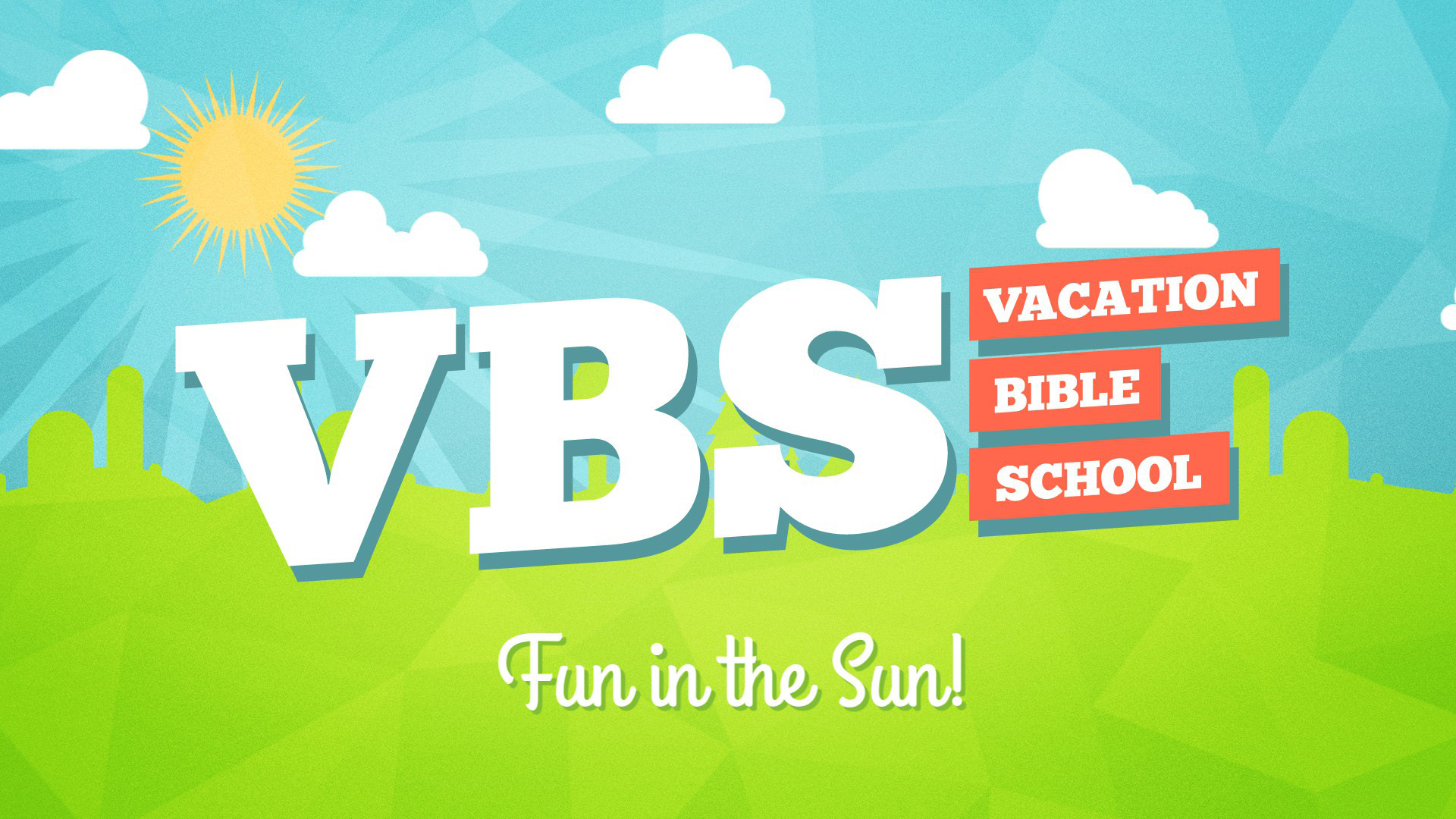 VBS Summer Camp VBS Title Motion Video Background