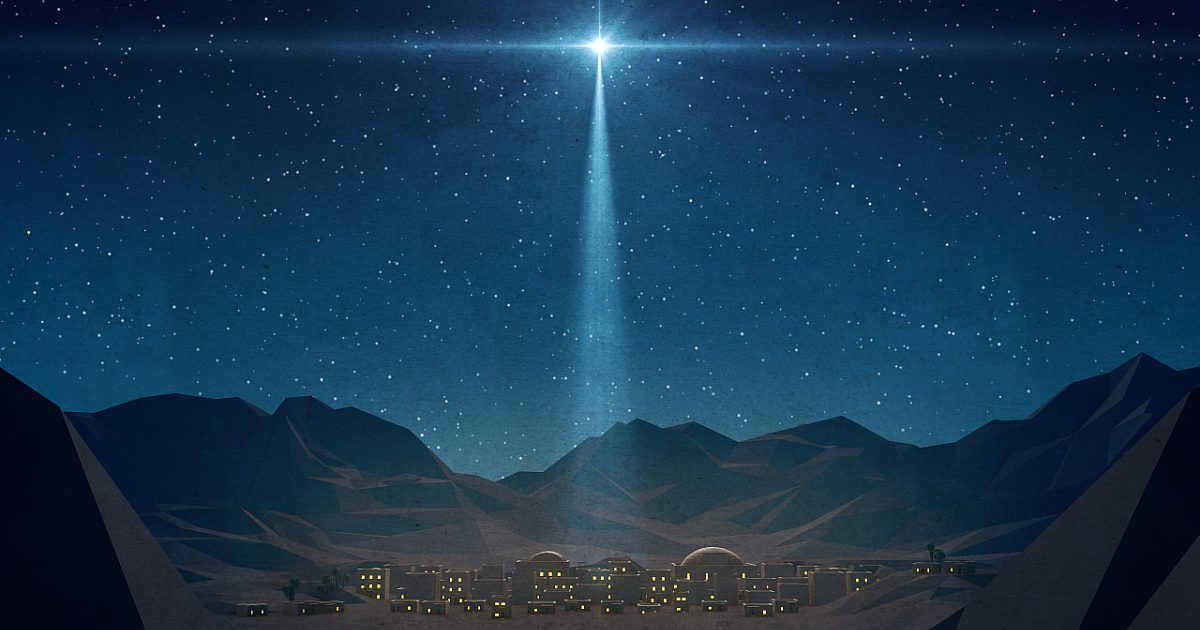 Bethlehem Night Christmas Star | Motion Video Background