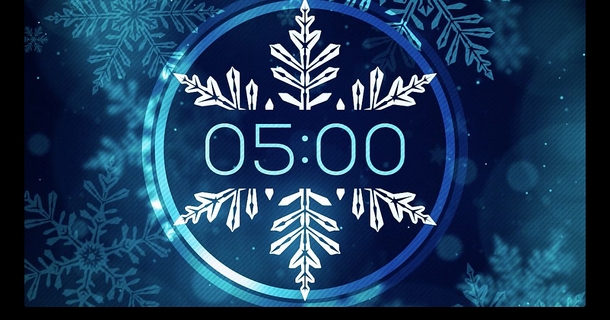 Christmas Glow Snowflakes Countdown