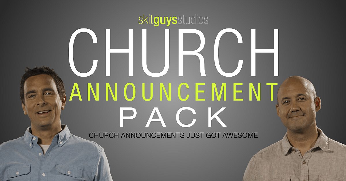 Church Announcement Pack Video The Skit Guys