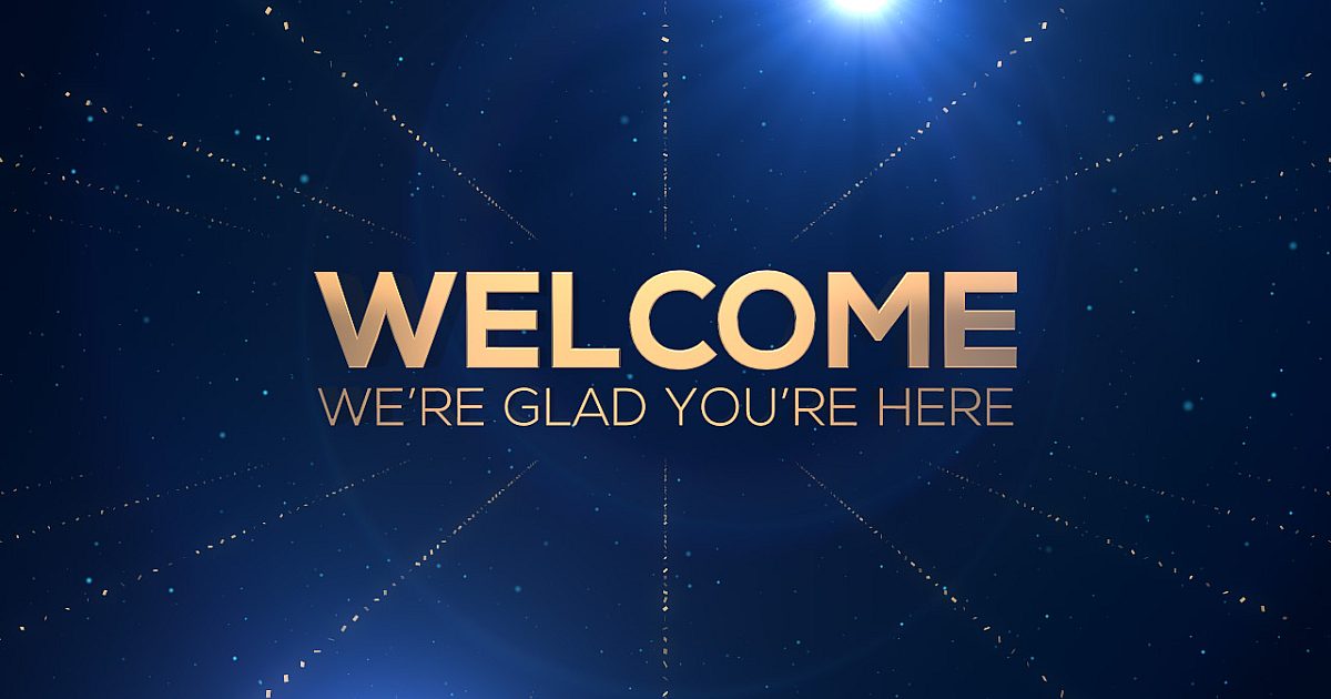 Golden Drift Welcome | Motion Video Background