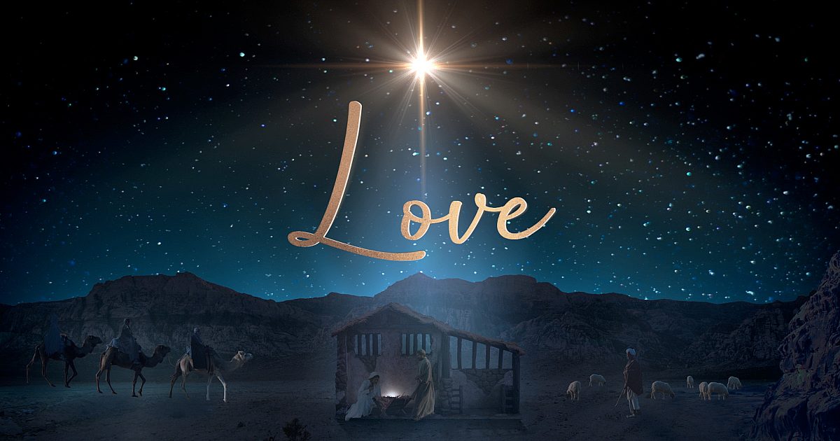 Starry Night Nativity Love | Motion Video Background