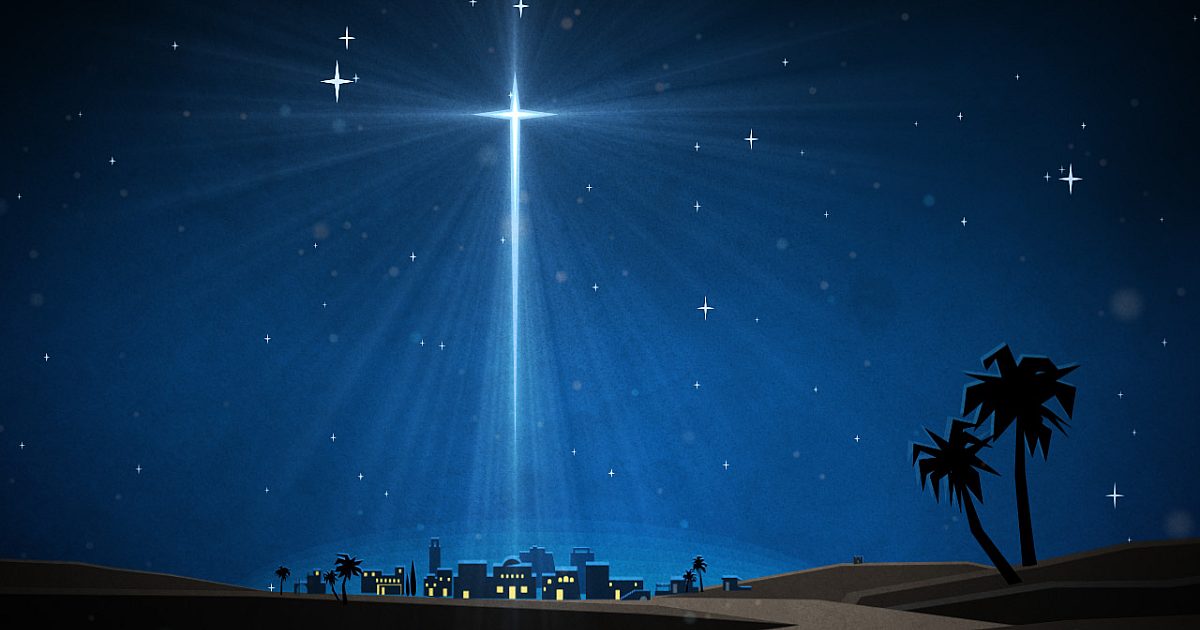 Christmas Artwork Bethlehem Star | Motion Video Background