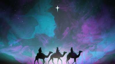 Painted Christmas Wise Men