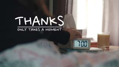 Thanks Only Takes A Moment