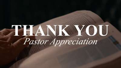 Thank You (Pastor Appreciation)