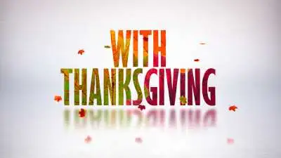 With Thanksgiving